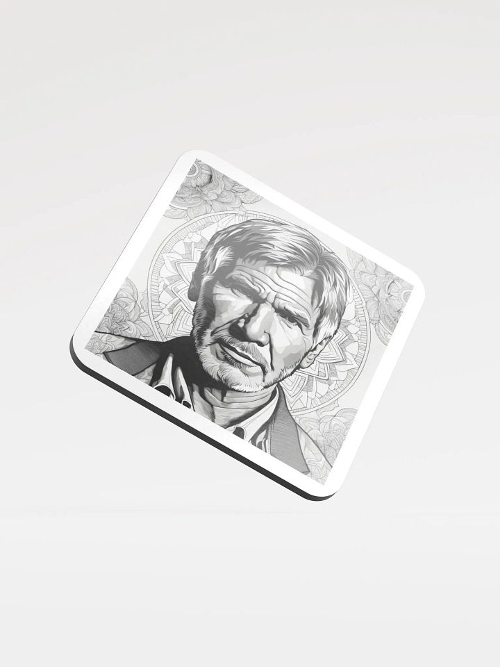 Mandala Man Glossed Cork Coaster product image (1)