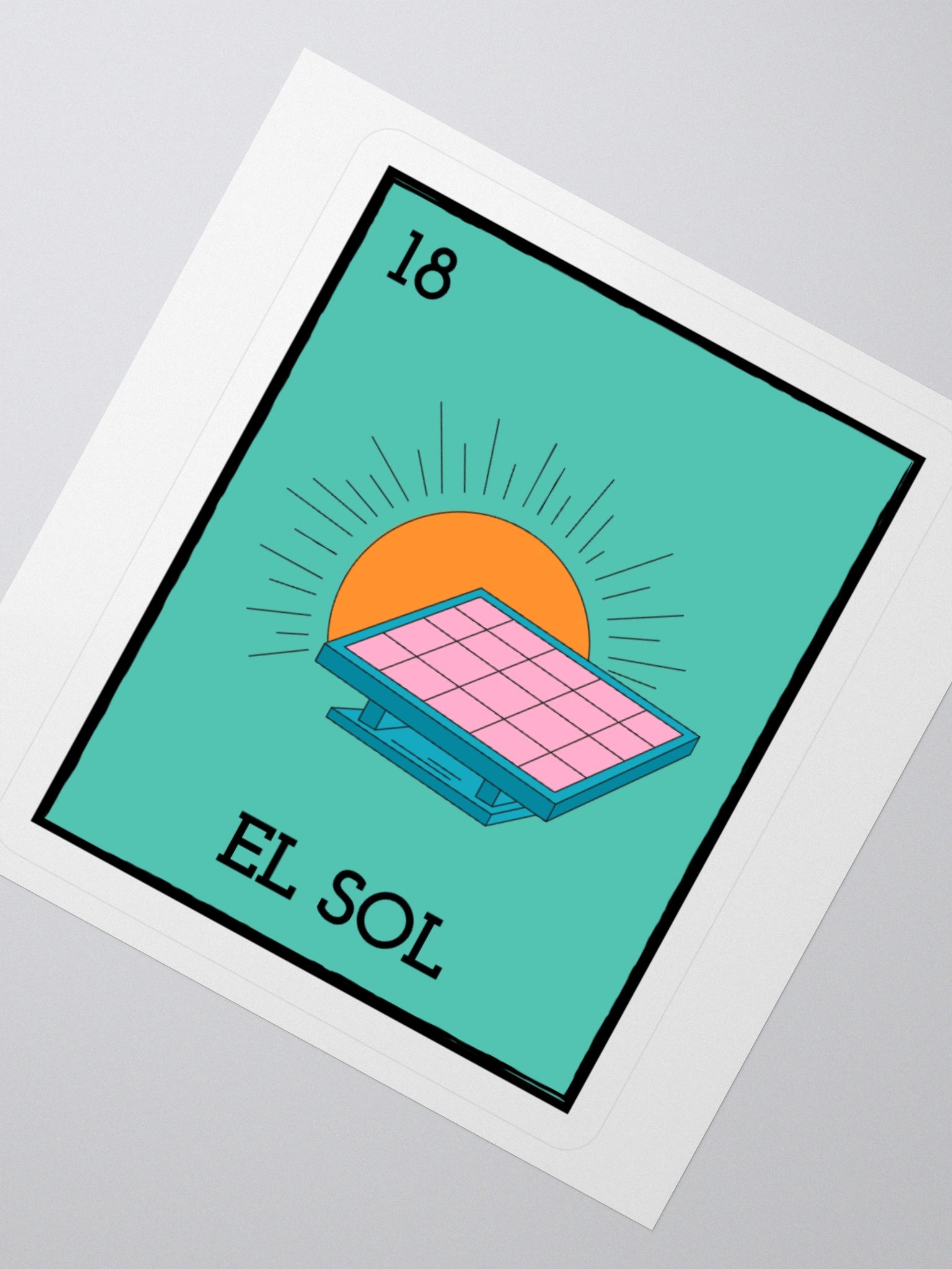 El Sol Card Sticker product image (6)