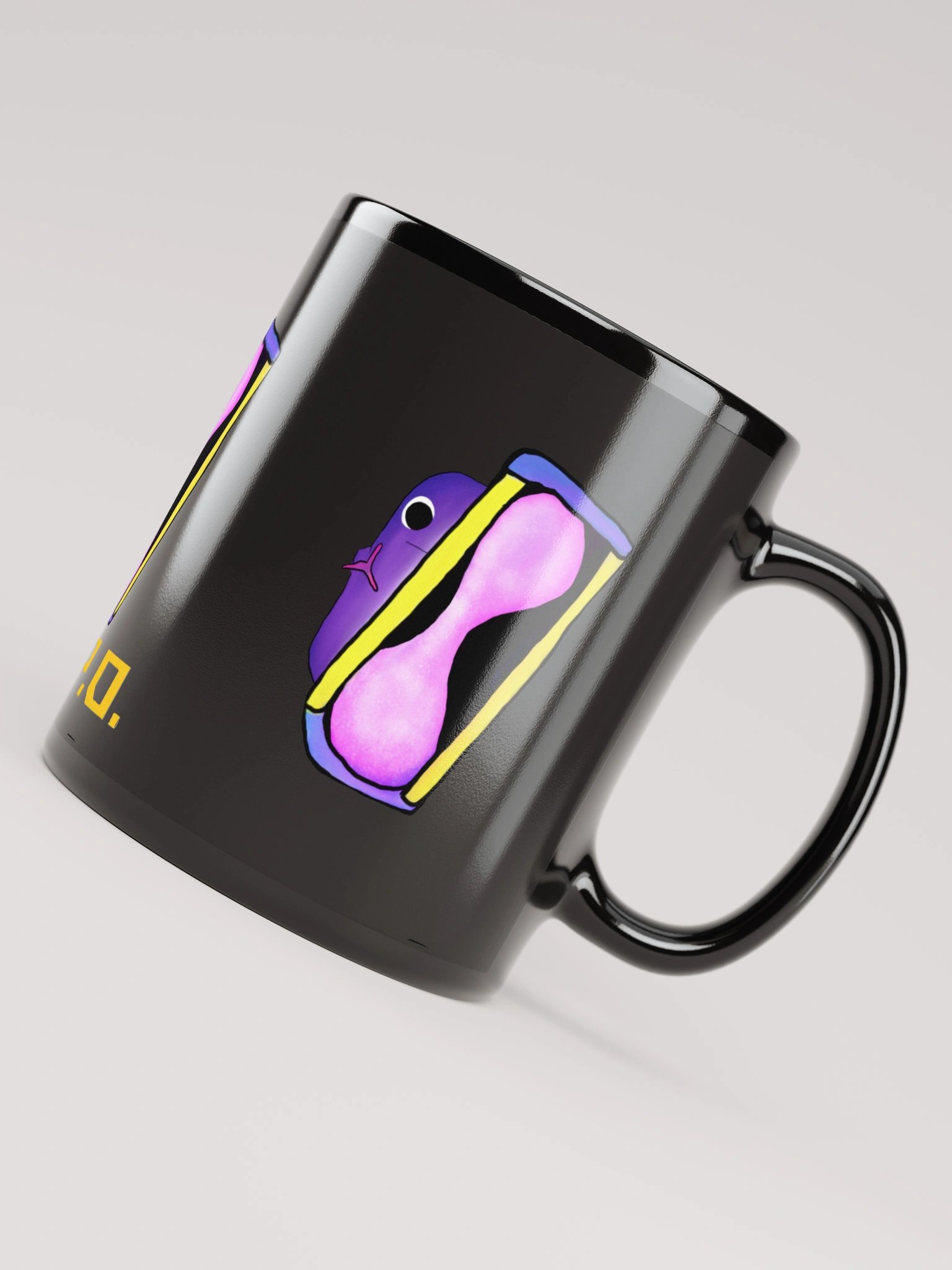 R.E.P.O. Purple Figure Black Glossy Mug drawn by DarkShikixx product image (7)