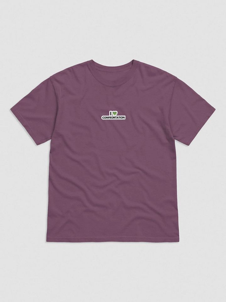 I <3 Confrontation embroidered garment-dyed tee (light green bubble design) product image (1)