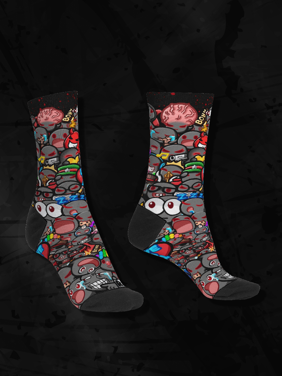 Emote-tional Support Crew Socks product image (1)