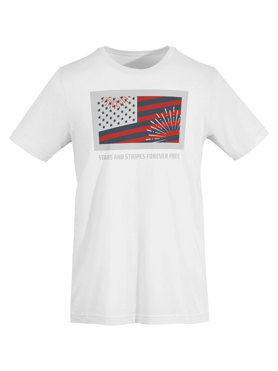 Patriotic Stars & Stripes Fireworks T-Shirt product image (73)