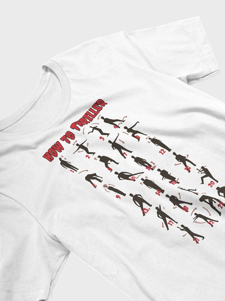 How to Dance Thriller T-Shirt, Step by Step Michael Jackson Dance Moves, Unisex Graphic Classic Tee product image (5)