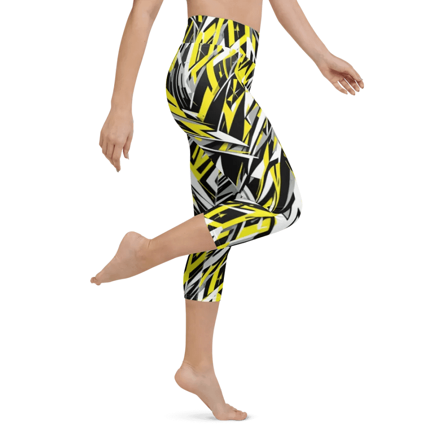 Zen Geometry Yoga Capri Leggings product image (1)