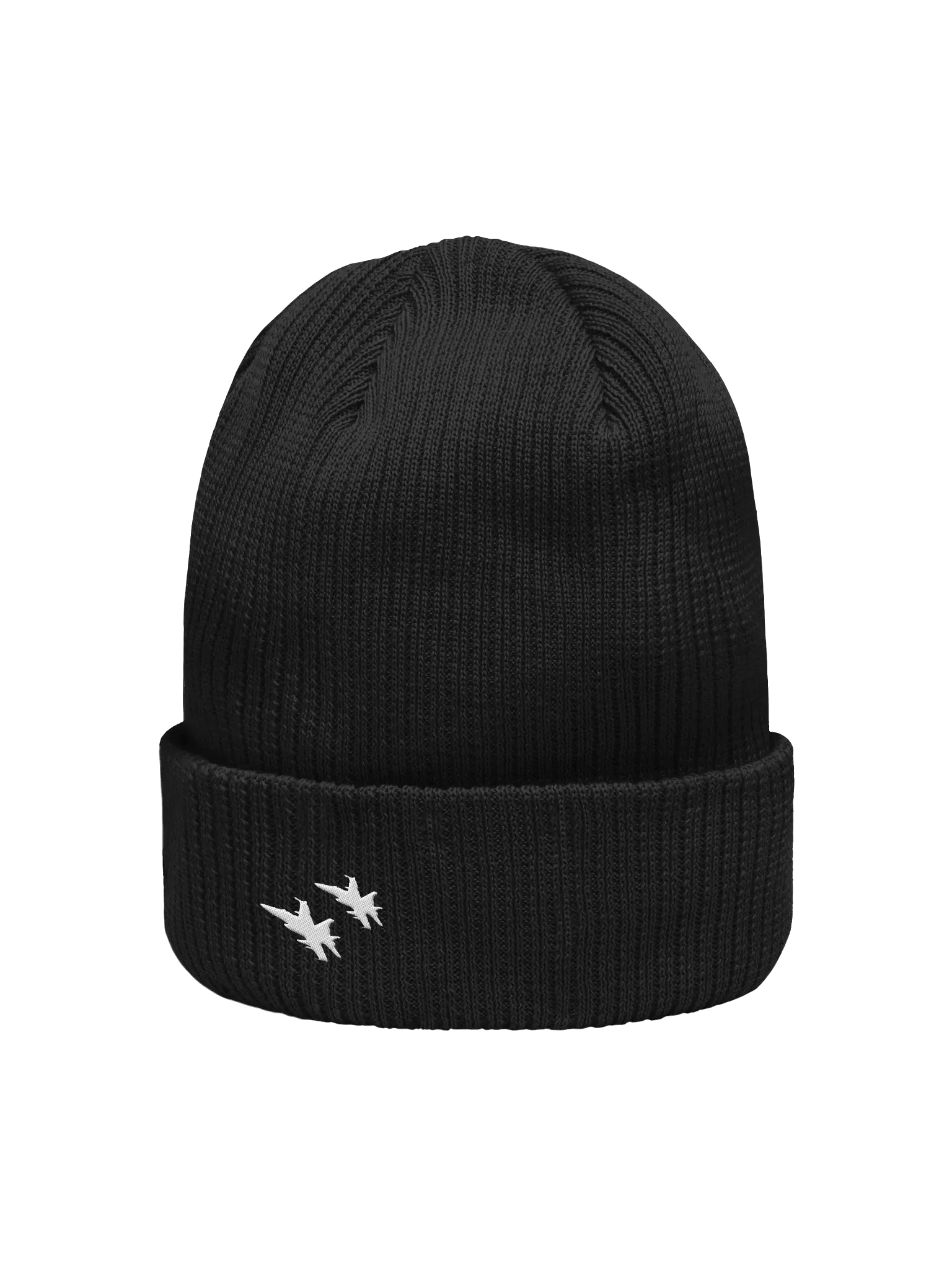 Twin Hornets Logo Beanie, Black product image (2)