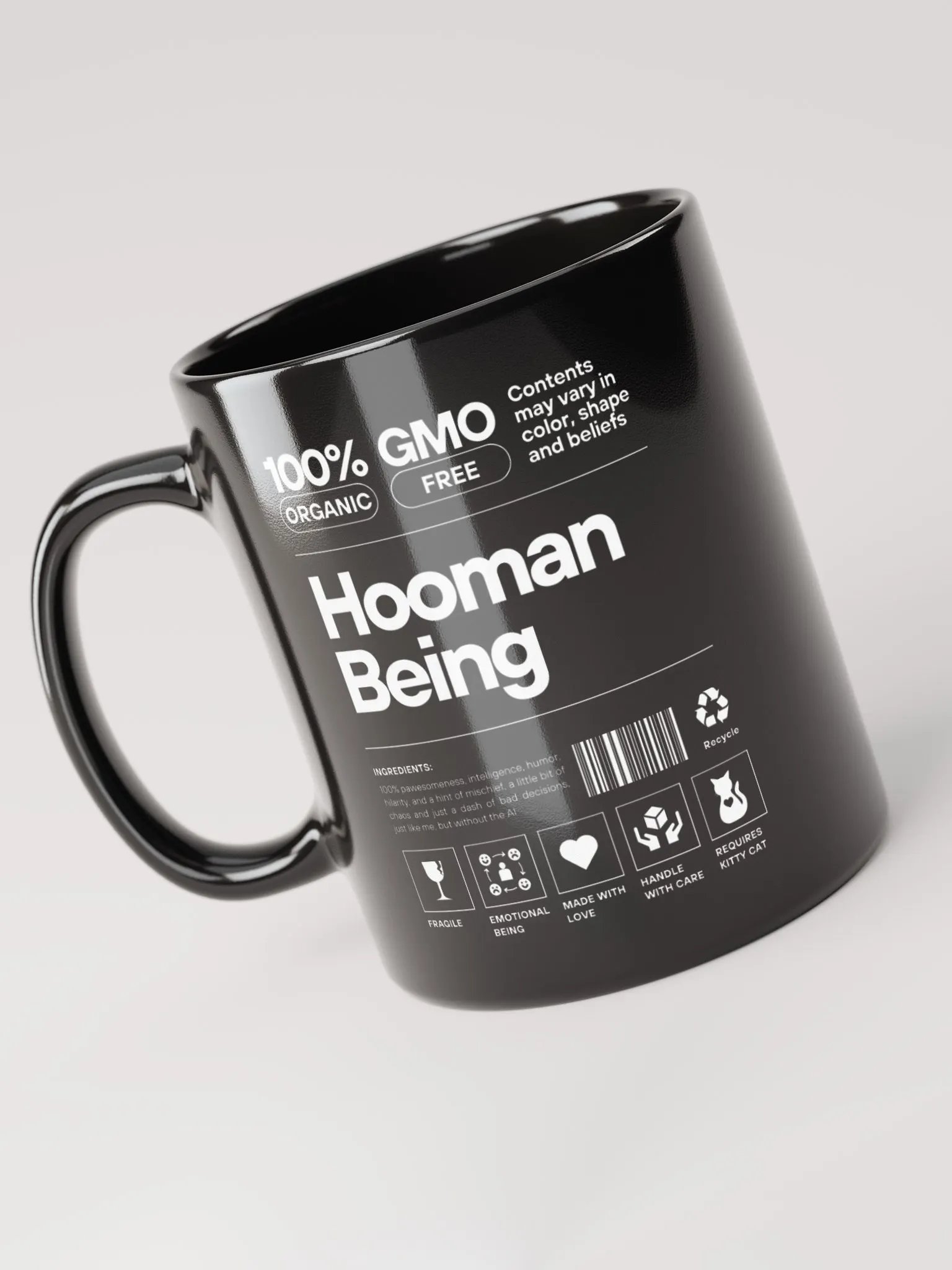 Hooman Being Black Mug product image (4)