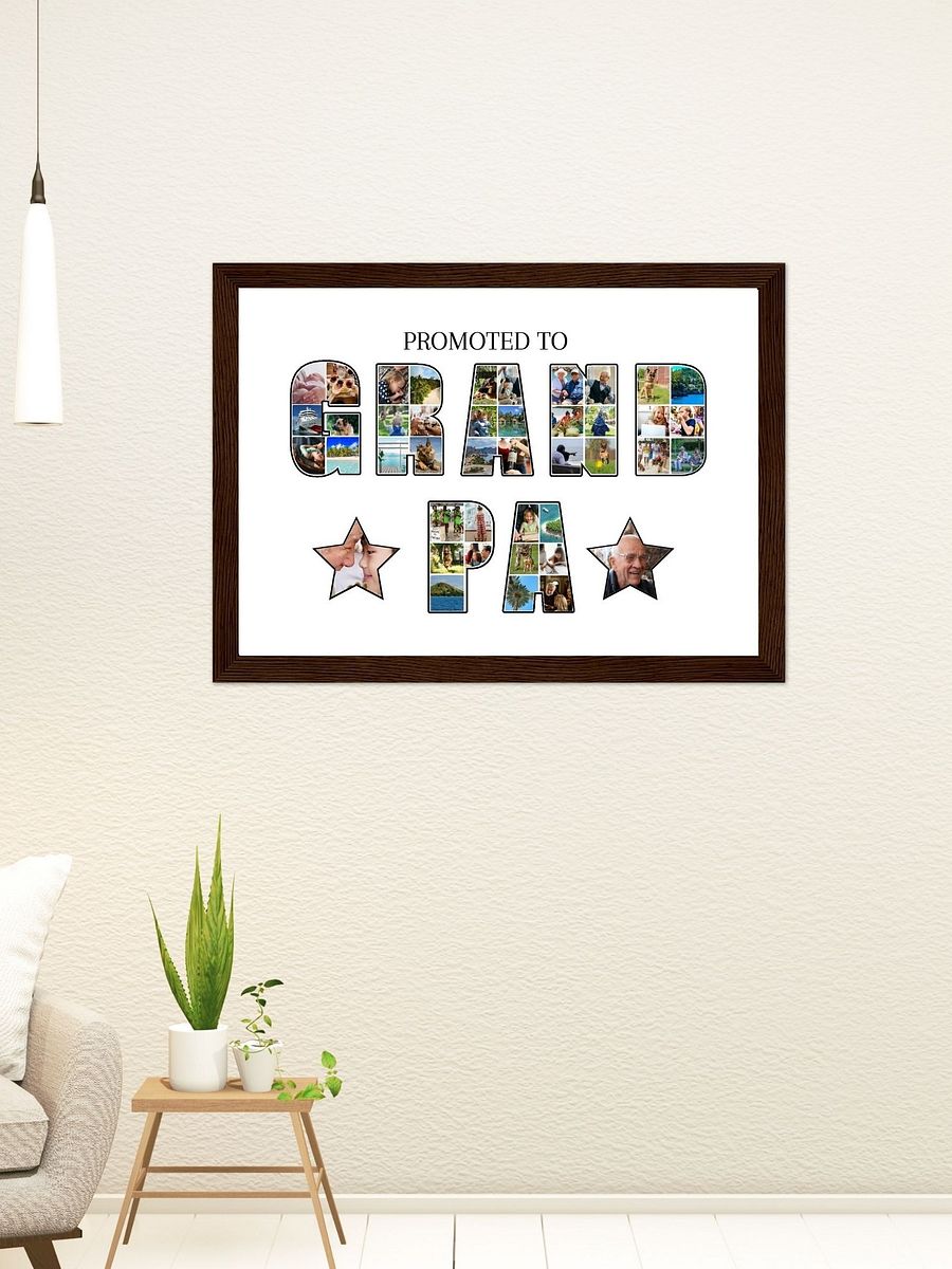 Promoted to Grandpa Photo Collage Canva Template product image (7)