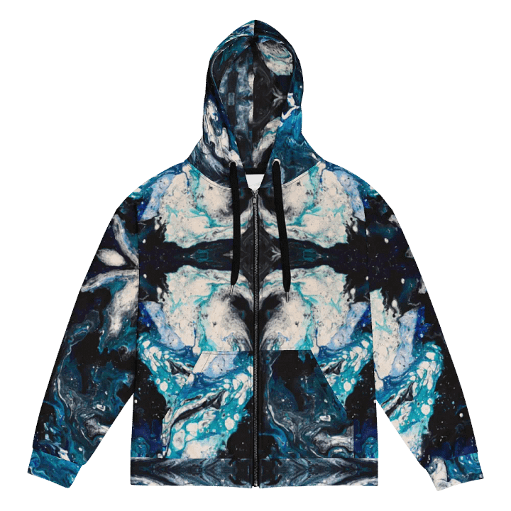 Abstract Water Zip Up Hoodie product image (1)