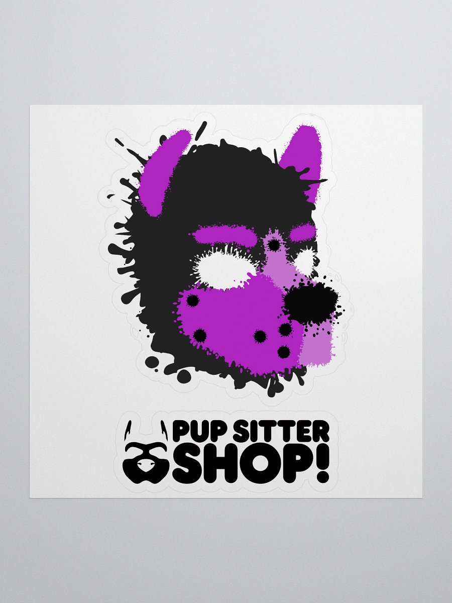 Pup Splatter Sticker - Purple product image (1)