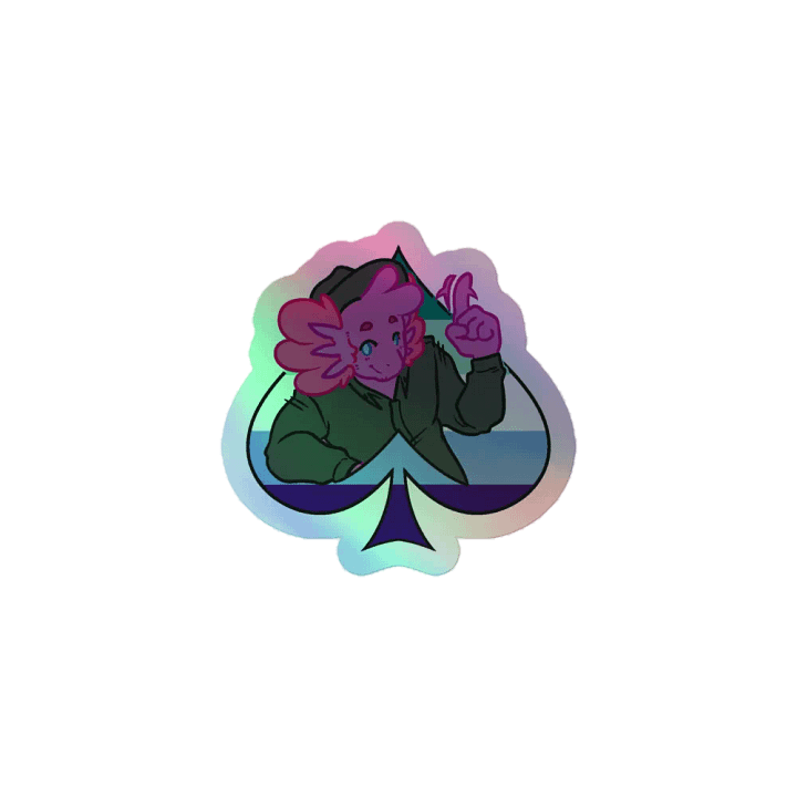 MLM in Spades | Kiss-Cut Holo Sticker product image (1)