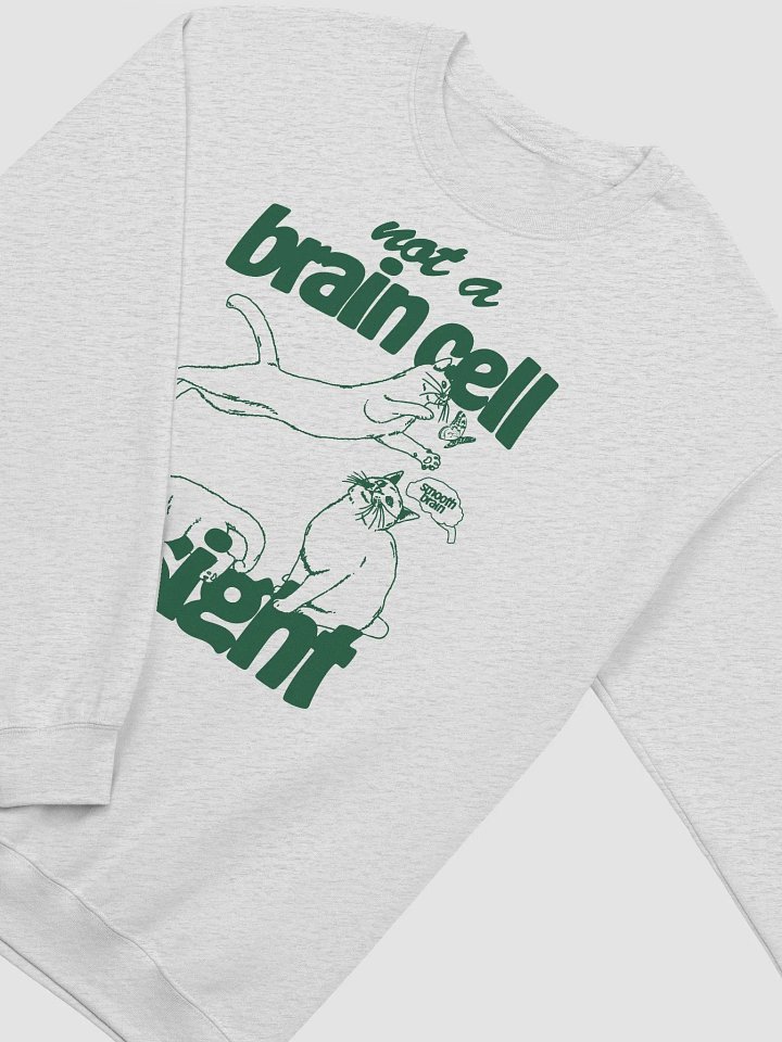 Not A Brain Cell In Sight Crewneck 🧠🐈 product image (2)