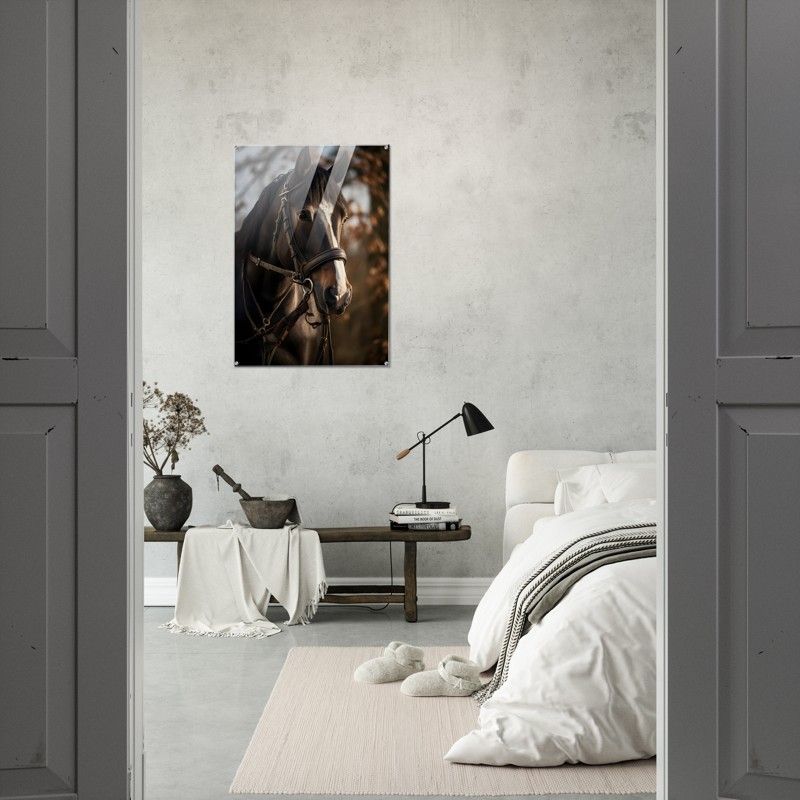 BROWN HORSE FACE GLOSSY ACRYLIC PRINT product image (4)