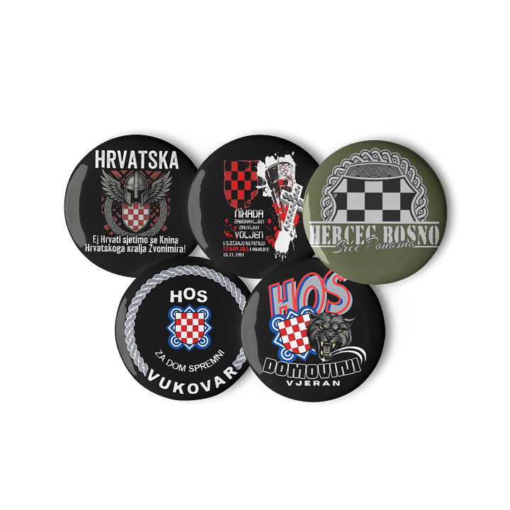 Panther Shield Pin Button Set product image (2)