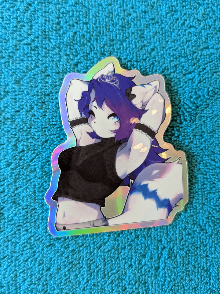 Fox Princess - Holo sticker product image (1)