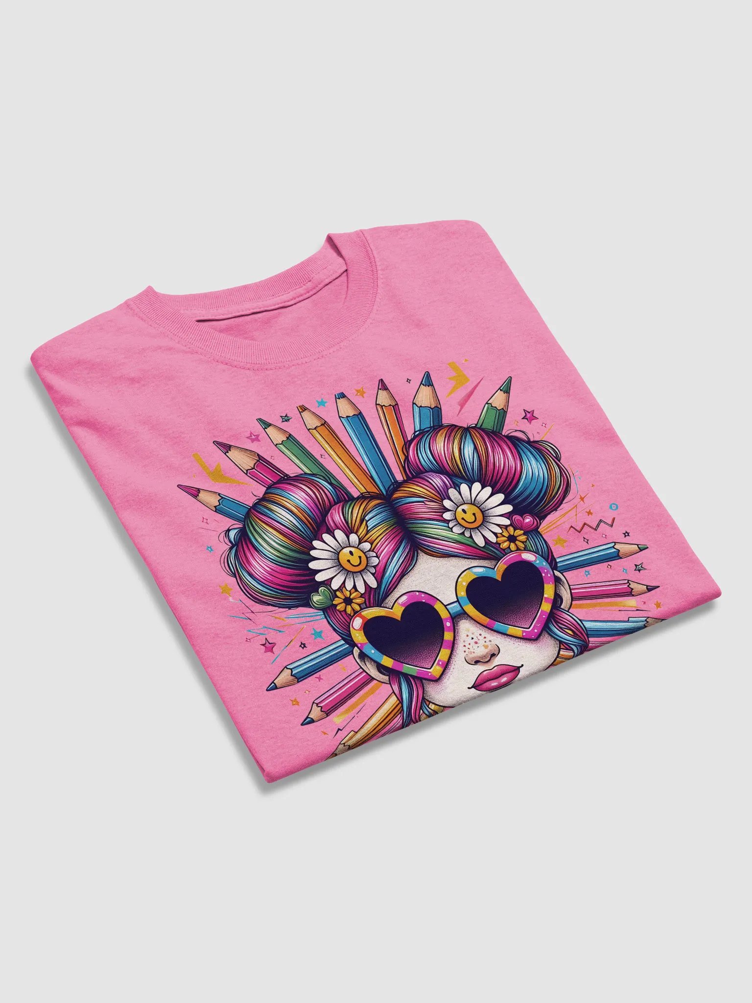 Whimsical Colorburst T-Shirt | Vibrant and Playful product image (3)
