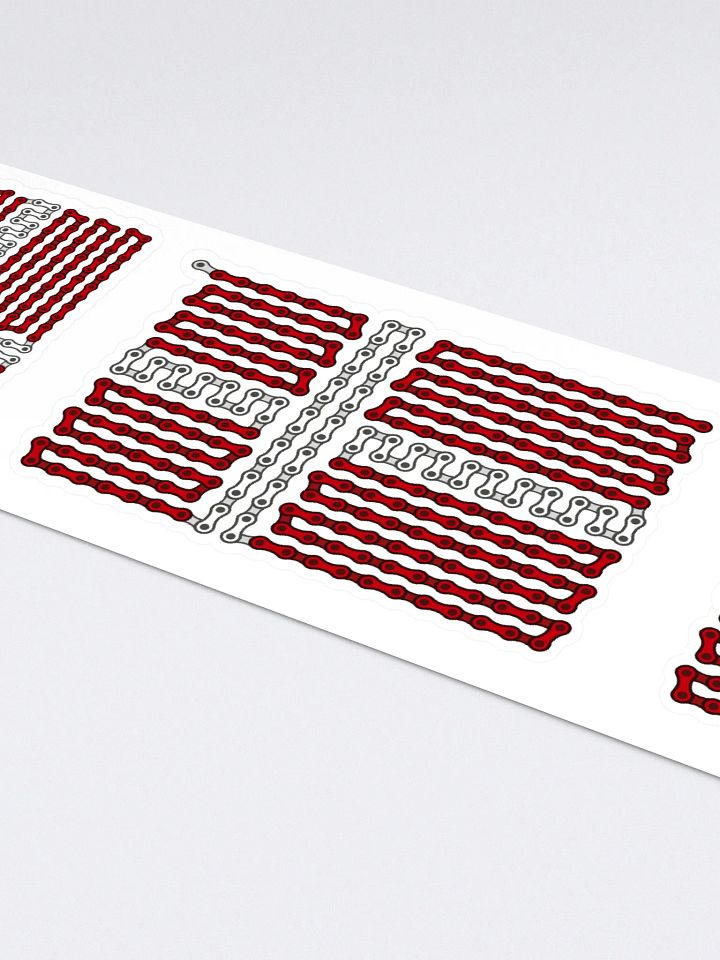 Denmark Bike Chain Flag Stickers, Mixed Size 4 Pack product image (2)