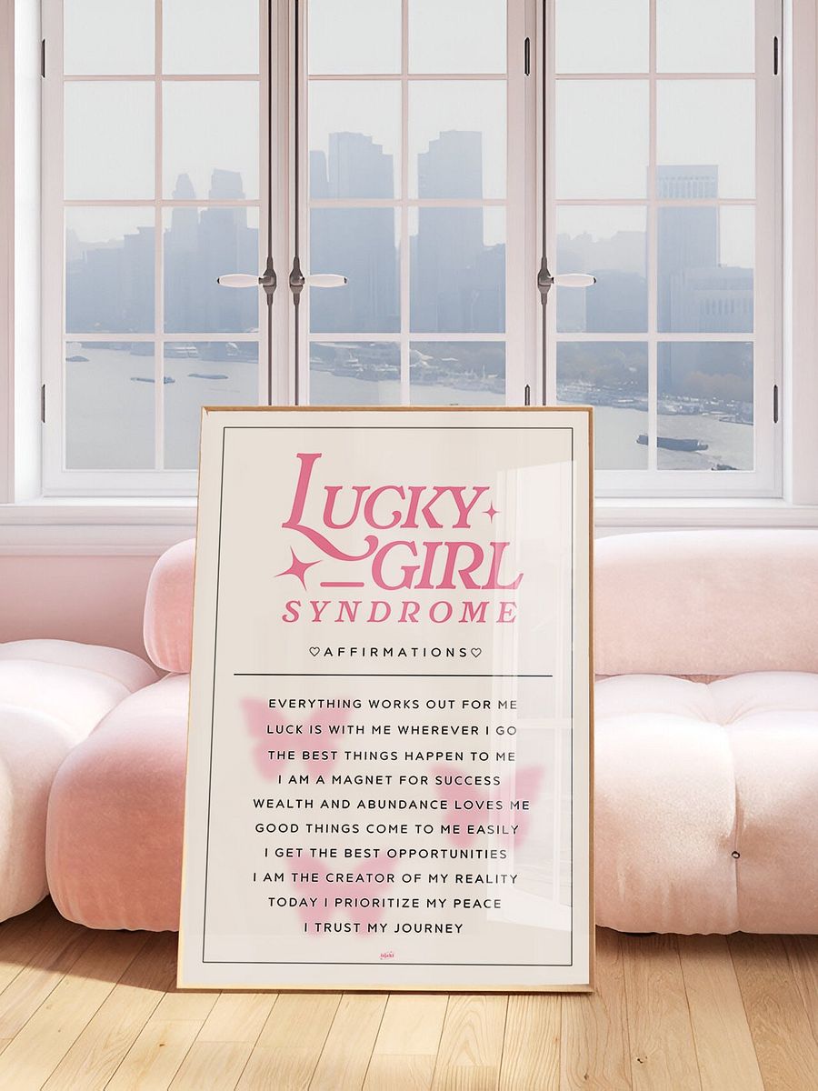 Lucky Girl Syndrome Daily Affirmations Print product image (3)