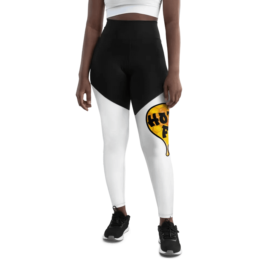 HOT BOX FAM GOLD HONEY COMB LOGO SPORT LEGGINGS product image (9)