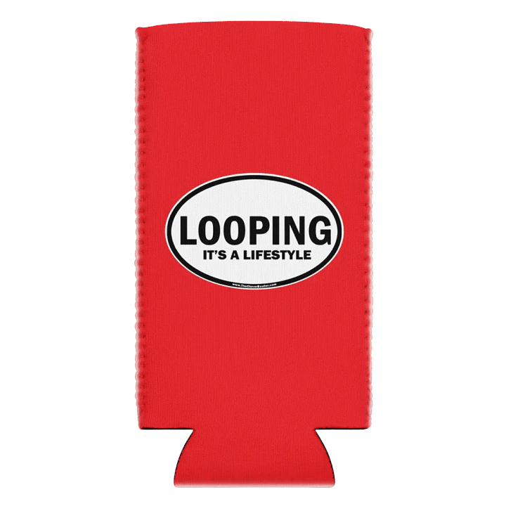 LOOPING-It's A Lifestyle - Red Can Koozie product image (2)