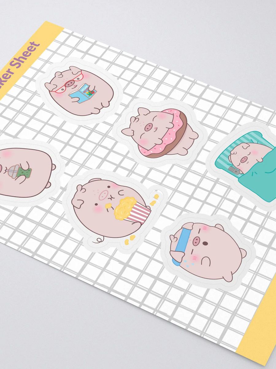 Meet Mason Kawaii Pig Sticker Sheet product image (4)