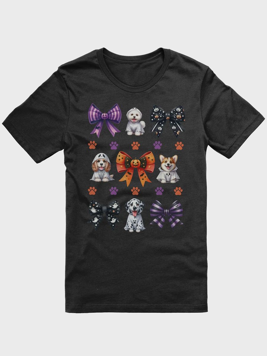 Cute Halloween Dog Ghosts and Bows T-Shirt Design5 product image (4)