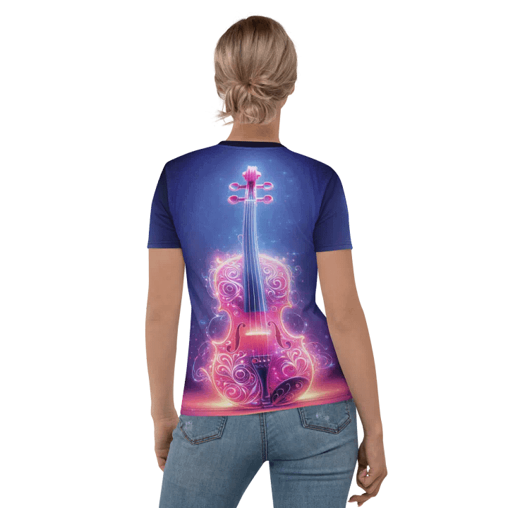 Lumina Violin Serenade Tee - Electric Muse Art product image (2)