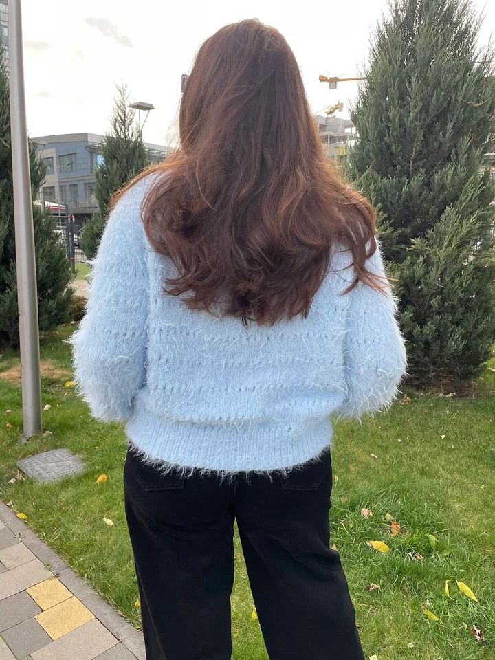 Схема вязания Свитер «Айра» — легкость, которую можно надеть /цифровая загрузка/скачать в формате pdf. Язык: Русский Украинский product image (2)