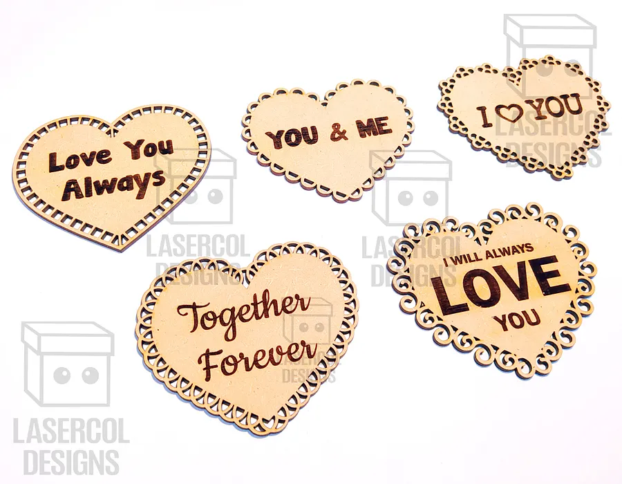Hearts Cut Outs Set 2 - Laser Cut Files product image (2)