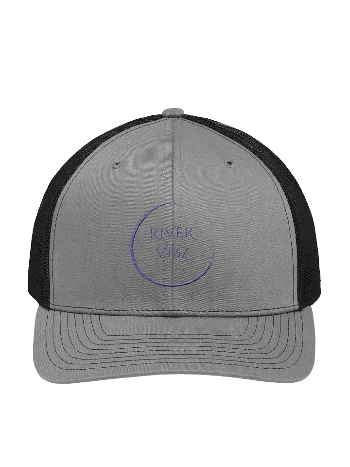 Faded Blue Circle River Vibz Trucker Hat product image (1)