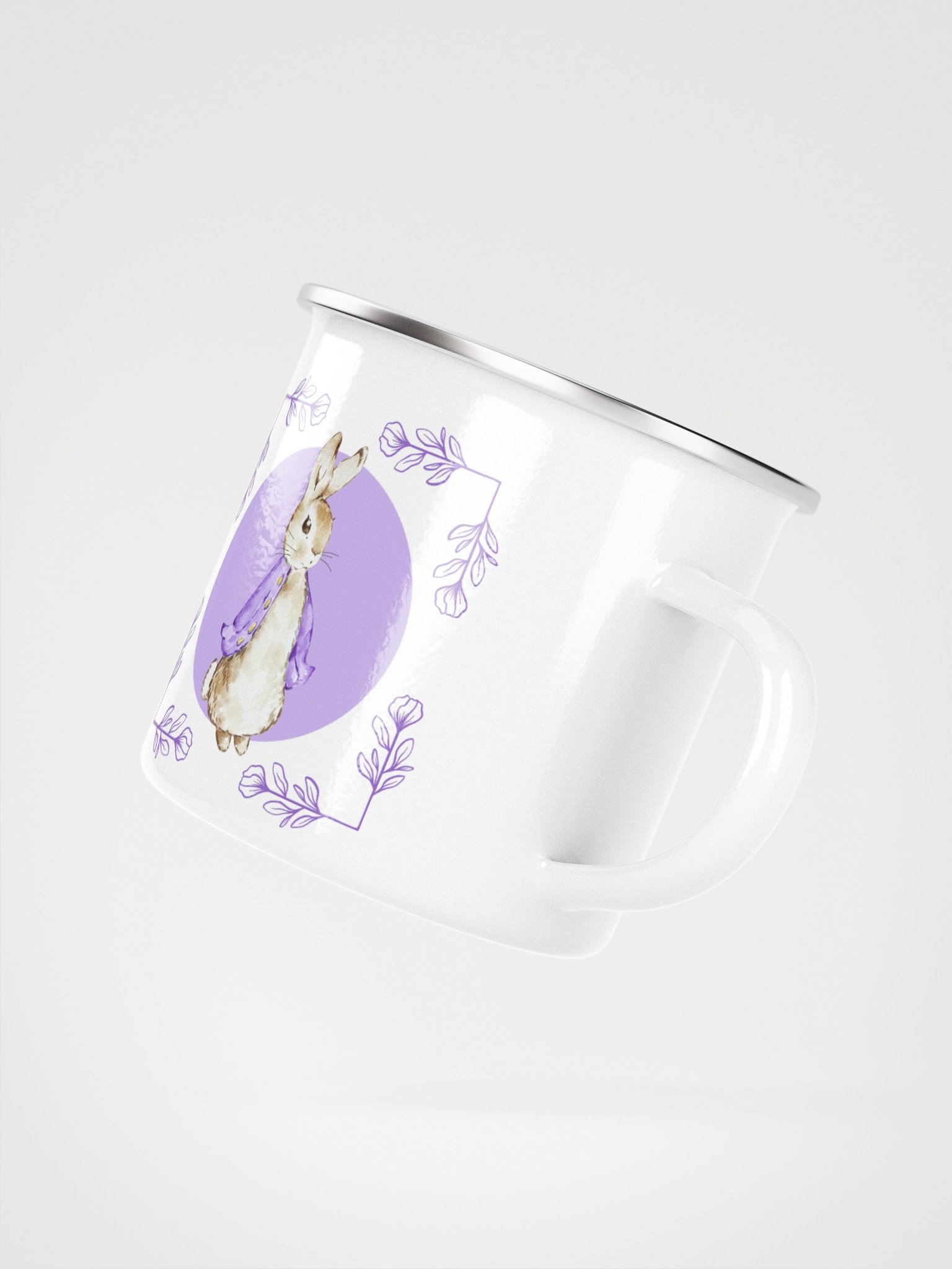 Whimsical Wanderlust Rabbit Enamel Mug product image (3)