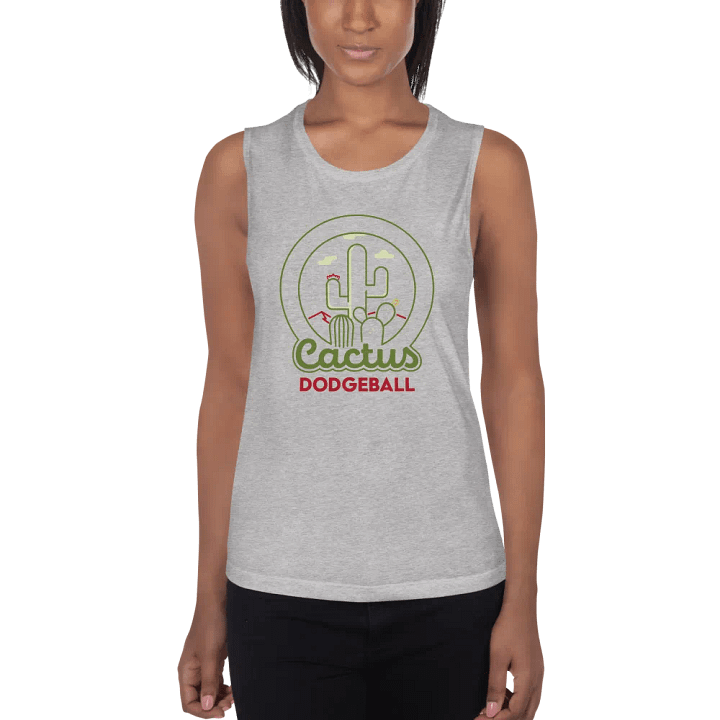 Cactus Dodgeball Women's Muscle Tank product image (2)