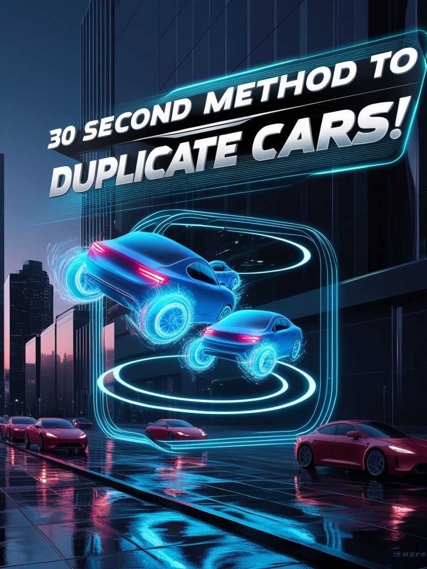 30 second Method to DUPLICATE CARS! product image (1)