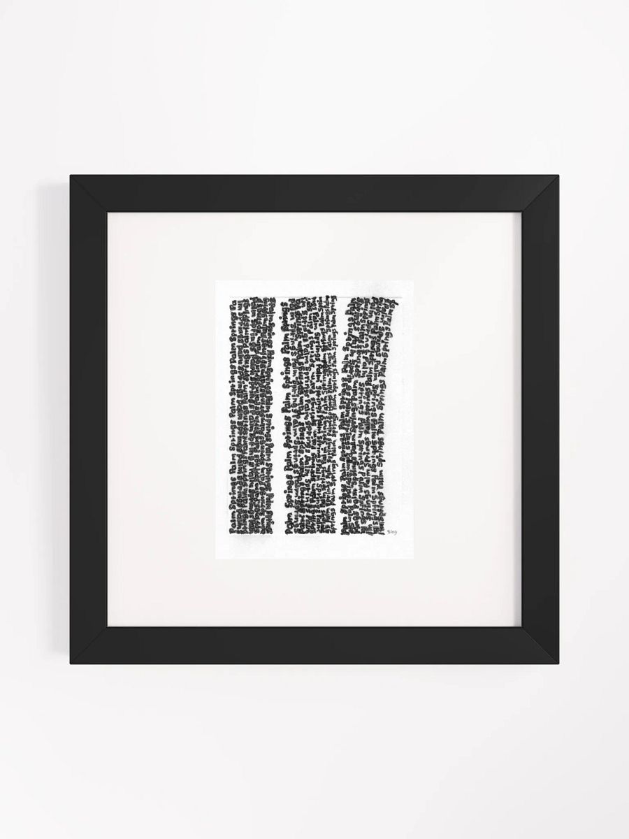 Palm Springs Panel Card Print Framed product image (2)