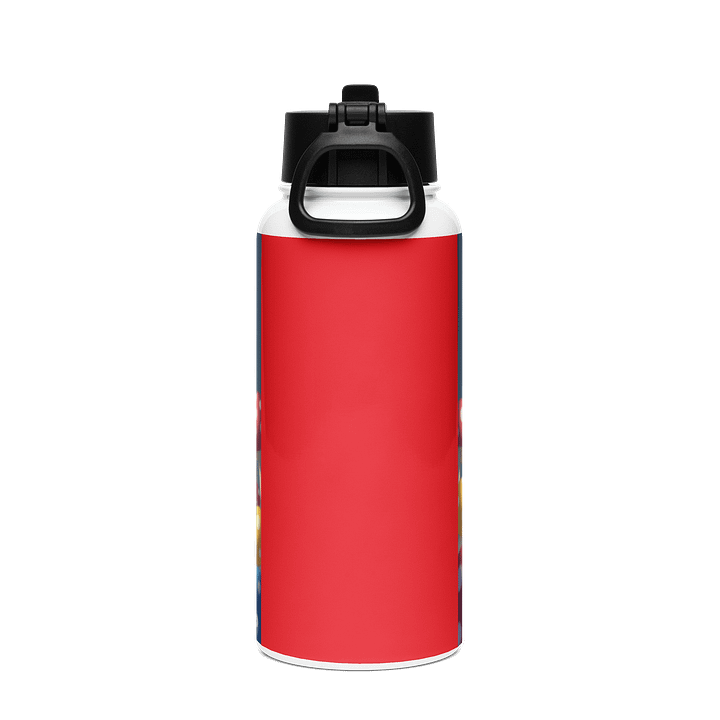 Cute Dual headed baby dragon steel water bottle product image (2)