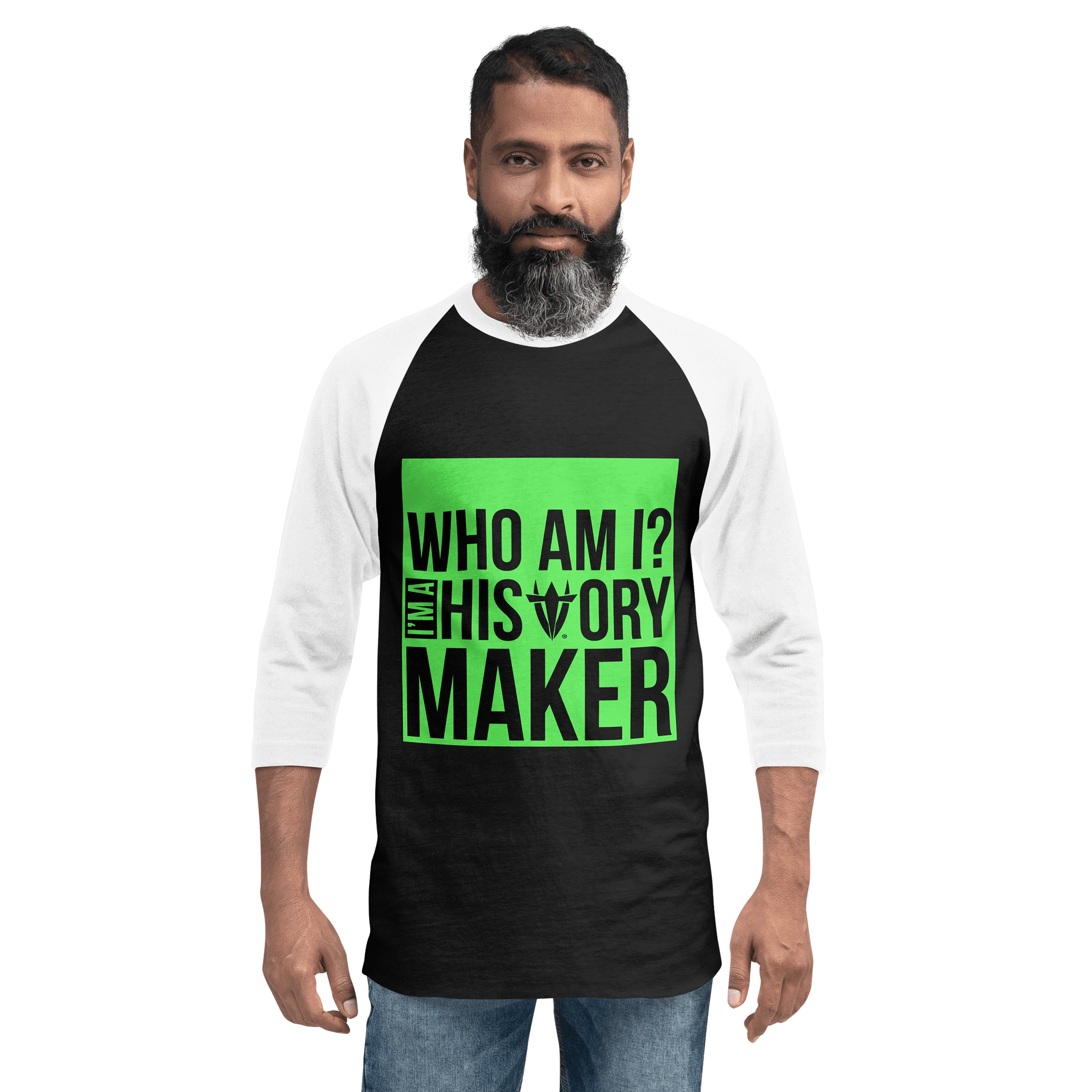 Who Am I Black Raglan product image (2)