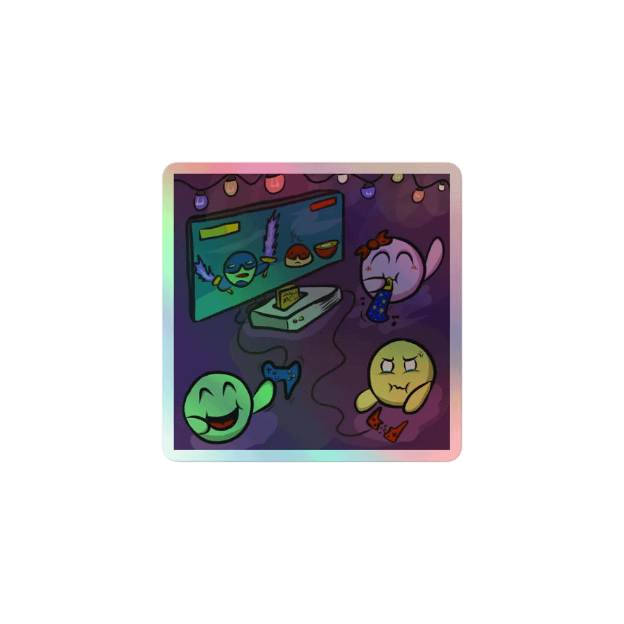 Dango Party - holo sticker product image (1)