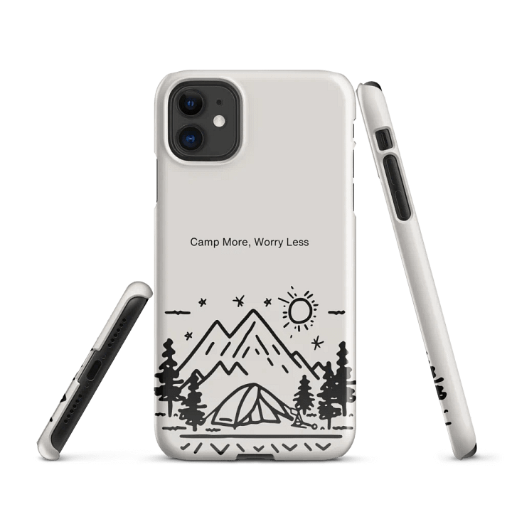 Camp More Worry Less iPhone Case product image (2)