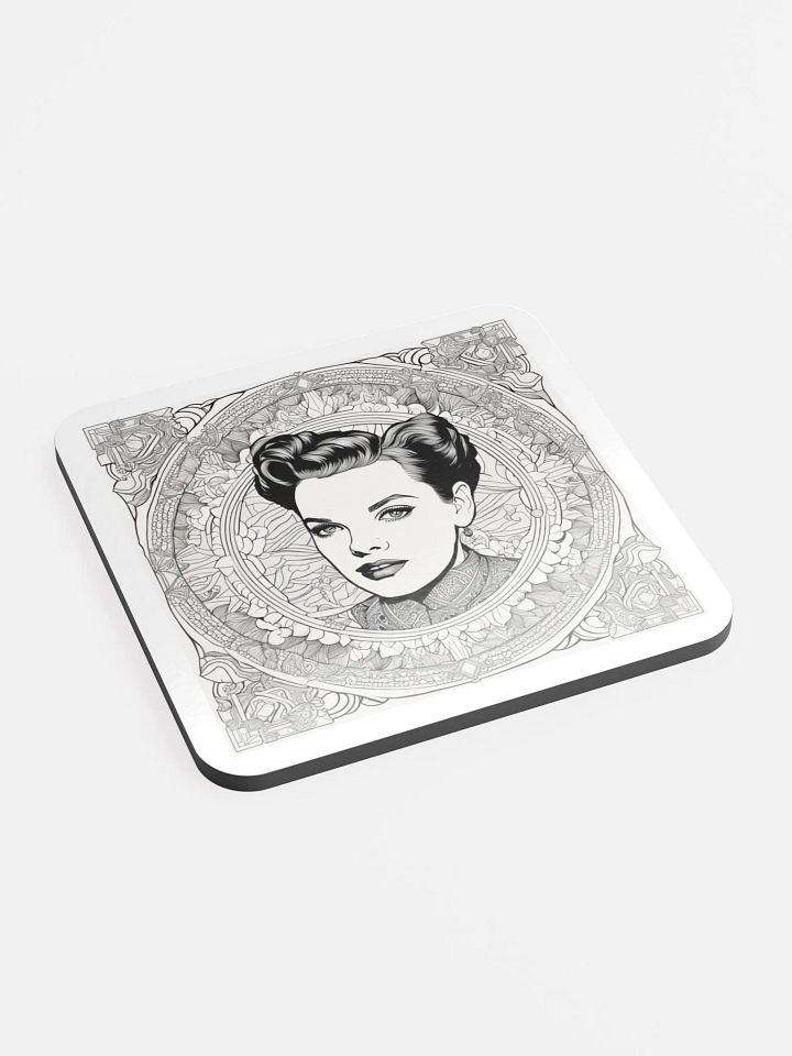 Ornate Femme Fatale Cork Coaster product image (2)