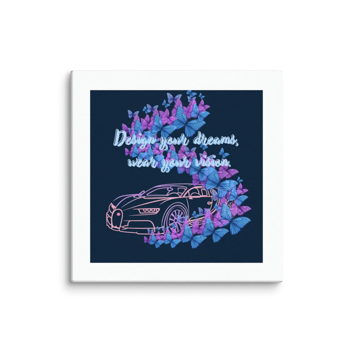 Neon Car with Blue and Purple Butterflies product image (2)