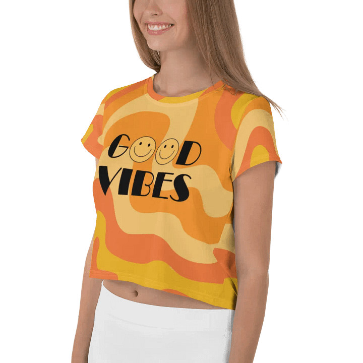 Good Vibes Swirly Crop Tee product image (2)