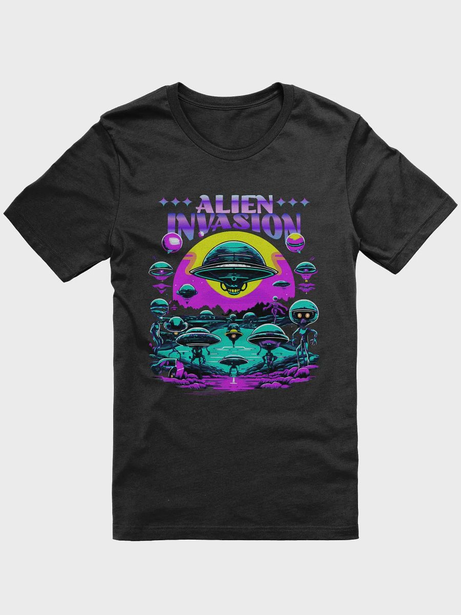 Neon Alien Invasion Super-Soft Tee product image (3)