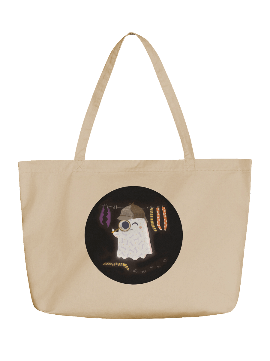 Little Ghost Sherlock Bones - Tote Bag product image (1)