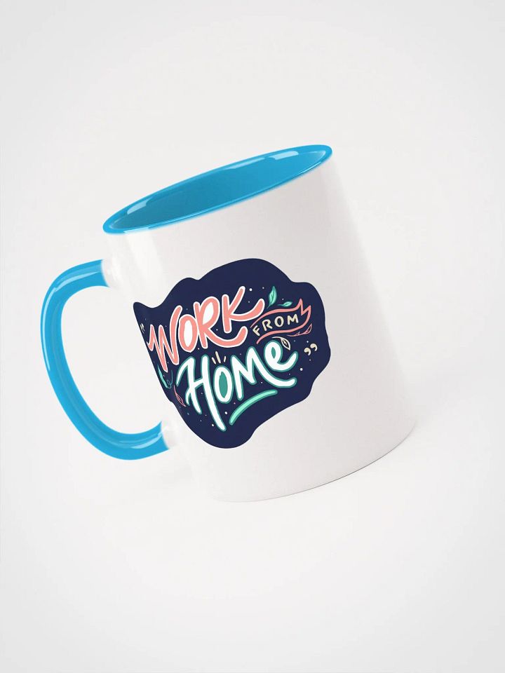 Colorful Cursive Work from Home Mug product image (3)