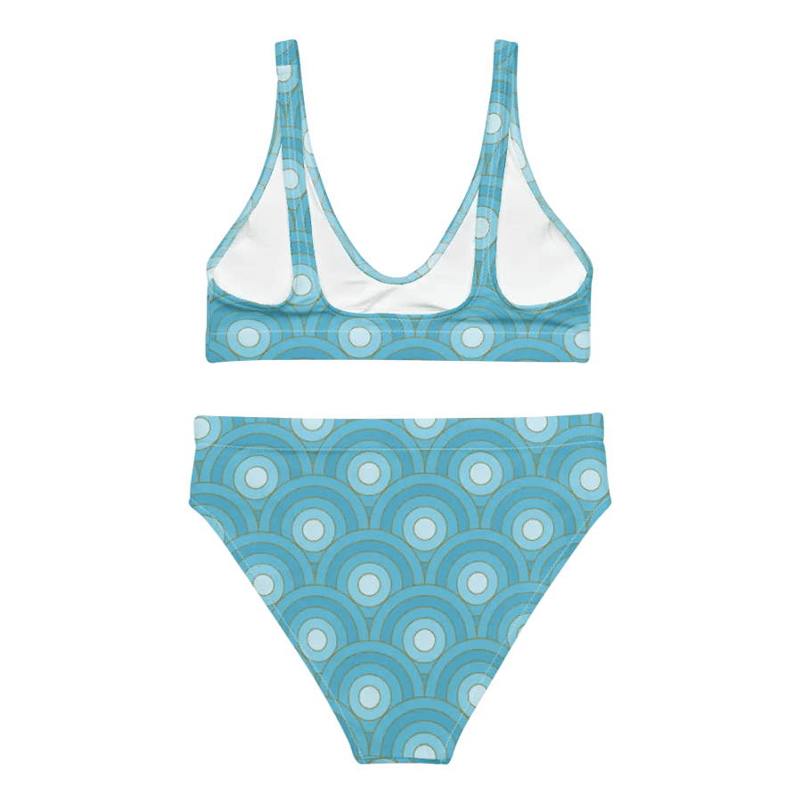 Beautiful Retro Bullseye Pattern High Waisted Bikini product image (2)