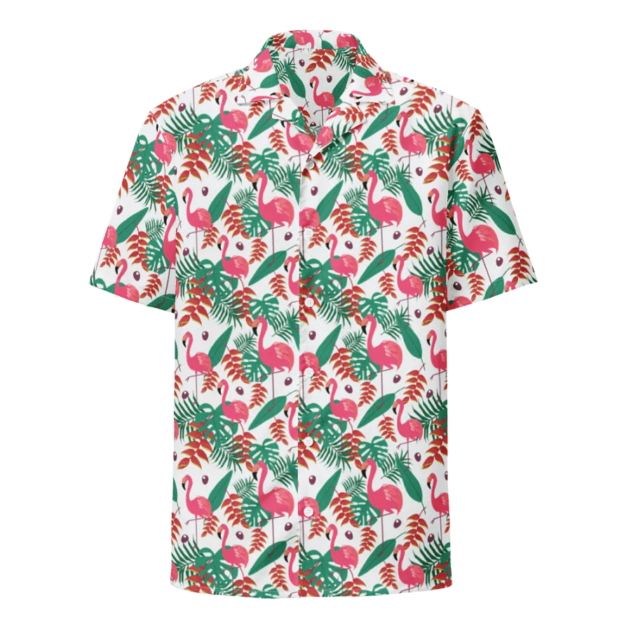 Flamingo Tropical Vibes Hawaiian Shirt product image (1)
