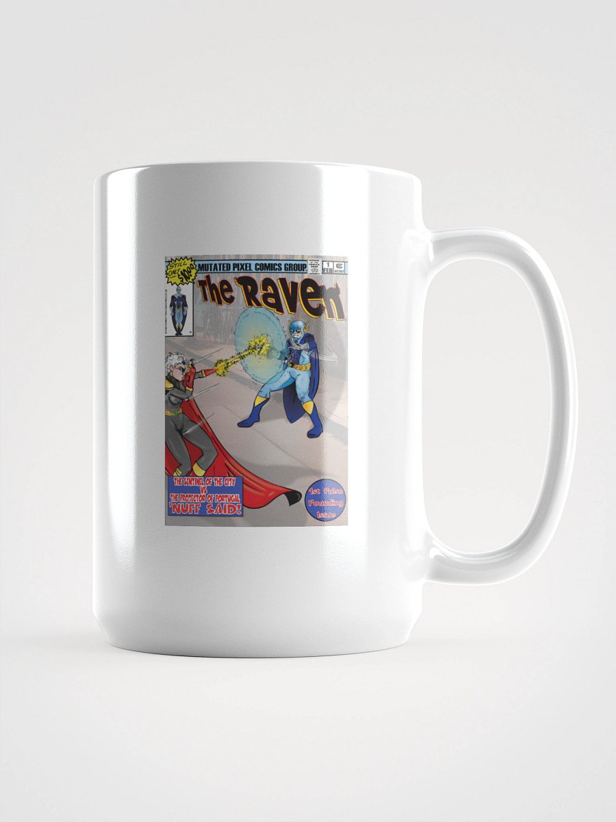 The Raven vs. our Favorite Heroine The Protector: Comic Book Cover Mug product image (1)