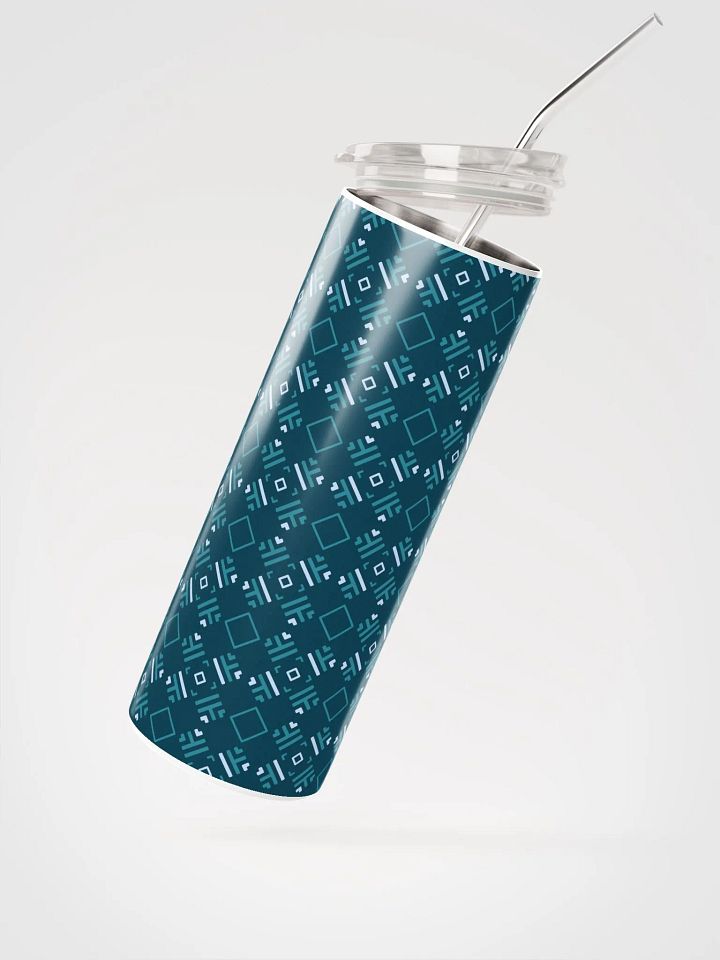 Facet Fantastic Blue Geometric Stainless Steel Tumbler product image (2)