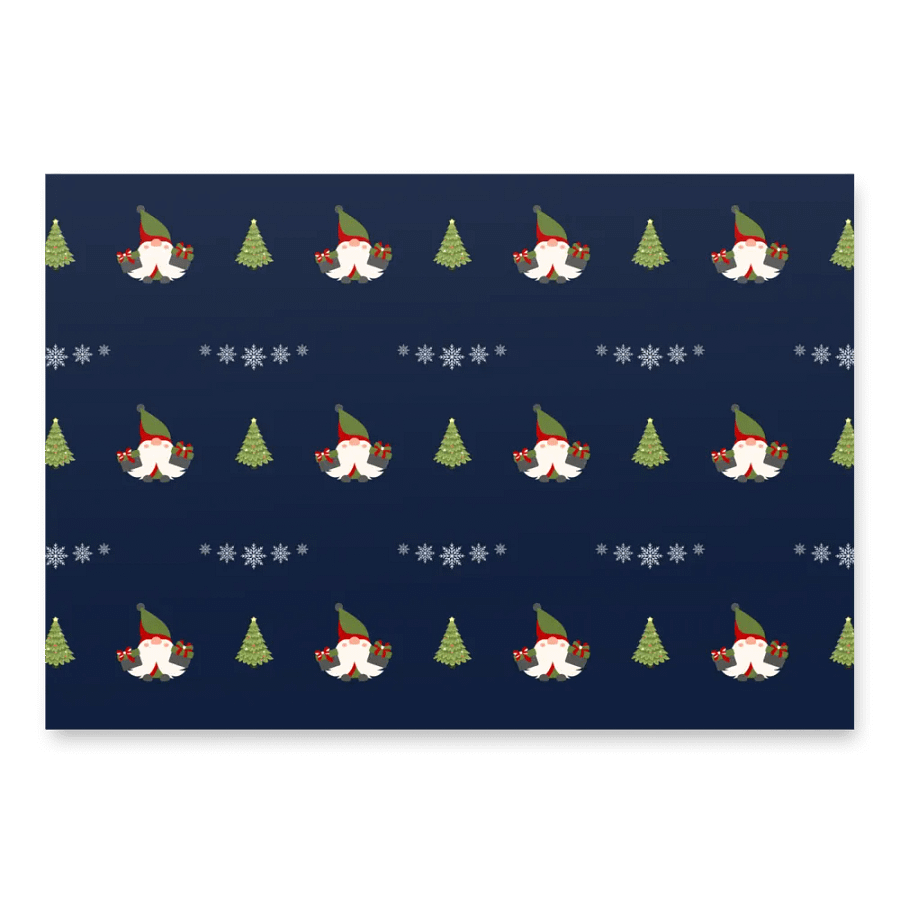 Gnomes & Trees Festive Wrapping Paper Set product image (2)