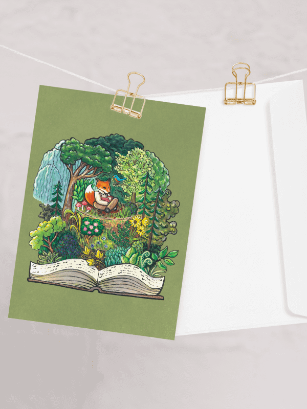 Fantasy Forest Fox Cake - Card product image (5)