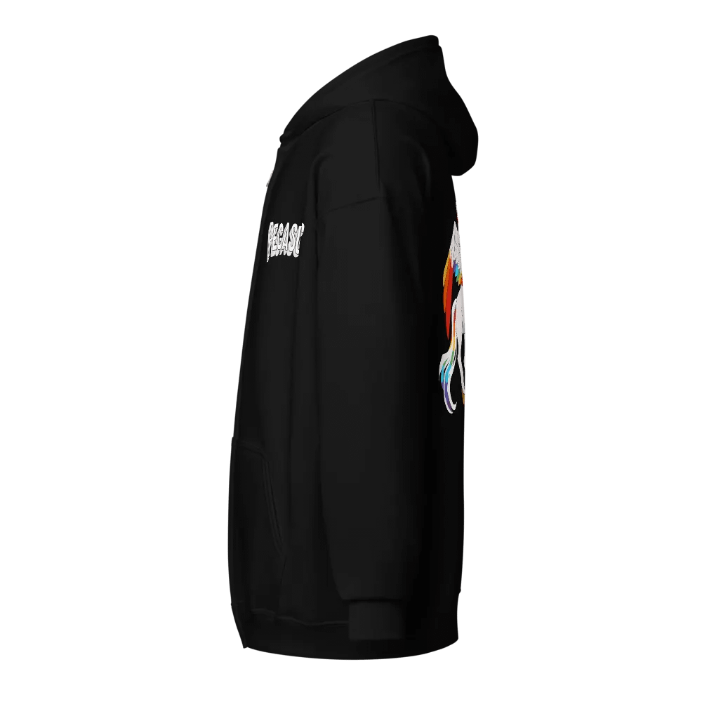 Rainbow Pegasus Unisex Zip Hoodie product image (3)